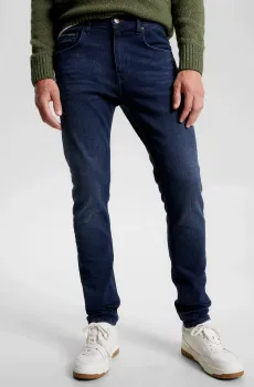 Мужские темно-синие джинсы TAPERED HOUSTON PSTR NEPON IND Синий 33-32 Tommy Hilfiger MW0MW33352
