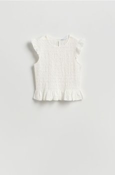Reserved - Ажурна блузка - білий - VE487-00X
