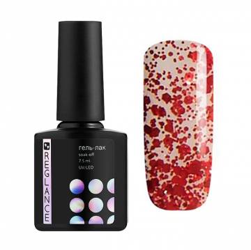 Гель-лак для ногтей Reglance Gel Polish 025 Прозрачный с красными блестками, 7.5 мл Гель-лак для ногтей Reglance Gel Polish 025 Прозрачный с красными блестками, 7.5 мл