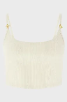 Женский белый топ Белый XS Guess E6GP01.KG322;G047