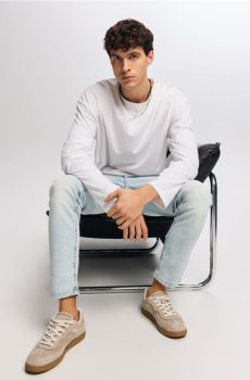 Reserved - Джинси slim із вареним ефектом - синій - YU859-05J