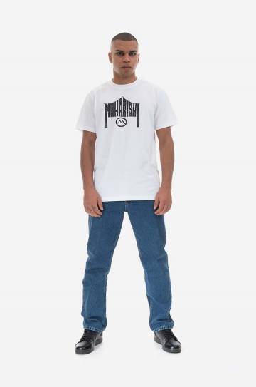 Хлопковая футболка Maharishi цвет белый с принтом 9928.WHITE-WHITE Хлопковая футболка Maharishi цвет белый с принтом 9928.WHITE-WHITE