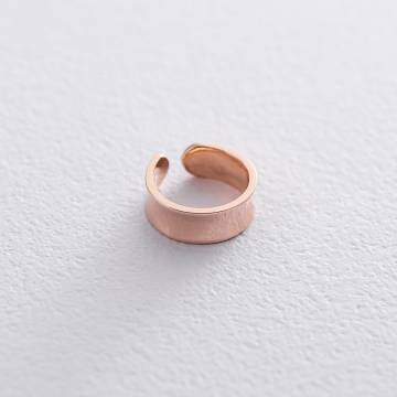 Серьга - каффа в красном золоте с06360 Серьга - каффа в красном золоте с06360