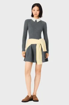 Женское серое платье Серый 38 MAJE MFPRO04526_Grey