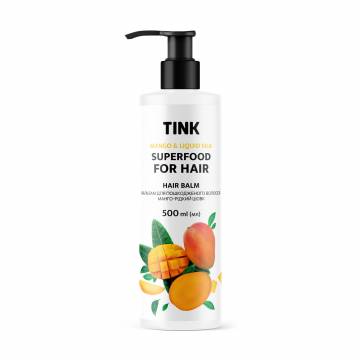 Бальзам Tink SuperFood For Hair Mango & Liquid Silk Balm Манго и жидкий шелк, для поврежденных волос, 500 мл Бальзам Tink SuperFood For Hair Mango & Liquid Silk Balm Манго и жидкий шелк, для поврежденных волос, 500 мл