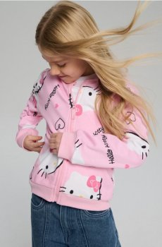 Світшот-бомбер Hello Kitty - пастельний рожевий