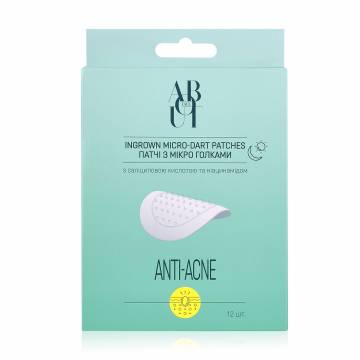 Патчи с микроиглами для лица ABOUT face Ingrown Micro-Dart Patches против акне, с салициловой кислотой и ниацинамидом, 12 шт Патчи с микроиглами для лица ABOUT face Ingrown Micro-Dart Patches против акне, с салициловой кислотой и ниацинамидом, 12 шт