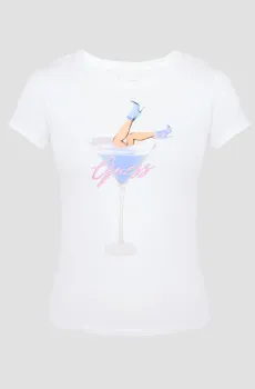 Женская белая футболка Белый XS Guess W5RI29.KA0Q1;G011