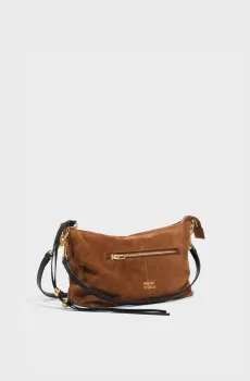 Женская коричневая замшевая сумка Коричневый ONESIZE Bimba Y Lola 262BBCJ4G.11625