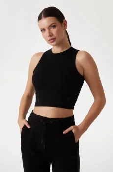 Женский черный топ Черный M Guess V3GP19.K8RT2;JBLK