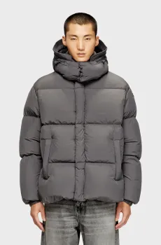 Мужская серая куртка W-ROLFYS Серый 54 Diesel A10601 0AEAI