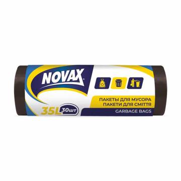 Пакеты для мусора Novax черные, 35 л, 30 шт Пакеты для мусора Novax черные, 35 л, 30 шт