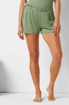 Женские оливковые льняные шорты THAMY Оливковый S Etam 6539407
