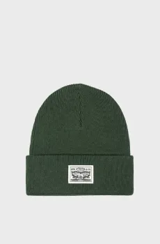 Мужская темно-зеленая шапка Зеленый ONESIZE Levi’s® 000J4;0007