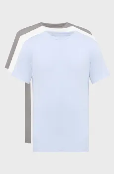 Мужская футболка (3 шт) CREW NECK Разноцветный XL Calvin Klein LV00NB4185