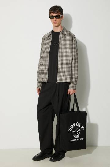 Куртка-рубашка Awake NY Lt Wt цвет коричневый переходная oversize SP24-OT004 Куртка-рубашка Awake NY Lt Wt цвет коричневый переходная oversize SP24-OT004