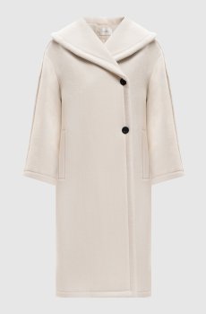 Белое пальто Regino из шерсти