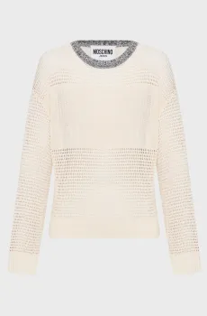 Женский бежевый джемпер Бежевый S Moschino A0921.3206;0003