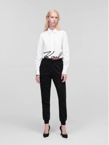 KARL LAGERFELD Сорочка Signature 226W1605 Білий Regular Fit KARL LAGERFELD Сорочка Signature 226W1605 Білий Regular Fit