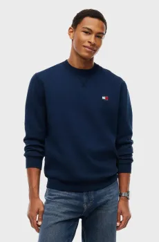 Мужской темно-синий свитшот Badge Синий M Tommy Jeans DM0DM23607