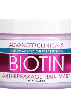 Уценка! Восстанавливающее средство для волос Advanced Clinicals Biotin Anti-Breakage Hair Repair, 340 г