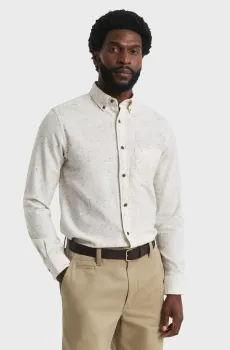 Мужская белая рубашка FLANNEL Белый M Gant 3250247