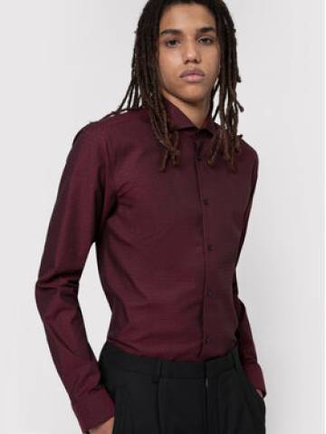Hugo Сорочка Erriko 50443546 Бордовий Extra Slim Fit Hugo Сорочка Erriko 50443546 Бордовий Extra Slim Fit