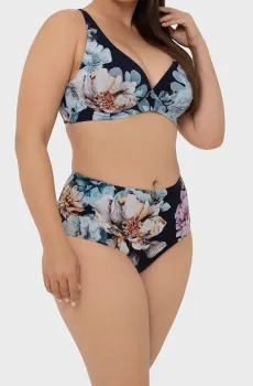 Женские темно-синие трусики от купальника с узором Синий 42 MARC&ANDRE L2505-ZP-HWB