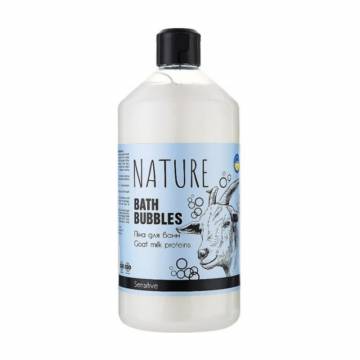Пена для ванн Bioton Cosmetics Nature Bath Bubbles с протеинами козьего молока, 900 мл Пена для ванн Bioton Cosmetics Nature Bath Bubbles с протеинами козьего молока, 900 мл