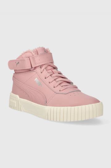 Детские кроссовки Puma Carina 2.0 Mid WTR Jr цвет розовый Детские кроссовки Puma Carina 2.0 Mid WTR Jr цвет розовый