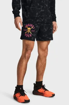 Мужские черные шорты Pjt Rck AOP Rvl Terry Sts Черный M Under Armour 1383290-001