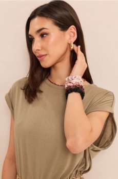 Резинки для волосся scrunchie 5 pack - різнобарвний