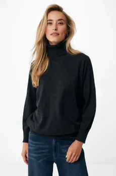 Женский черный шерстяной гольф Черный S Mexx MF006606443W