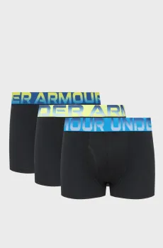 Мужские черные боксеры (3 шт) UA PERFORMANCE COTTON - NOVELTY 3 Черный L Under Armour 6019058-001
