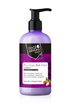 Кондиционер для блеска и гладкости волос Real Natura Sem Sal Pro-Lisos Anti Frizz Argan, 300 мл