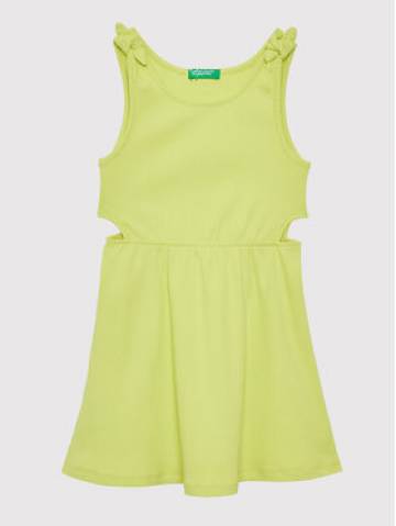 United Colors Of Benetton Літня сукня 3HCGCV005 Жовтий Regular Fit United Colors Of Benetton Літня сукня 3HCGCV005 Жовтий Regular Fit