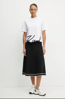 Хлопковая футболка Karl Lagerfeld KARL SIGNATURE