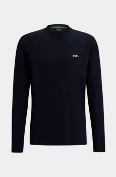 Мужской синий лонгслив Синий S BOSS 11341