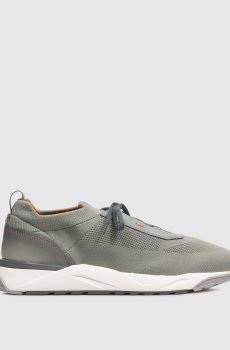 Зеленые комбинированные кроссовки