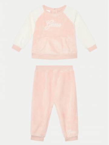 Guess Спортивний костюм A4BG13 WFRS0 Рожевий Regular Fit Guess Спортивний костюм A4BG13 WFRS0 Рожевий Regular Fit