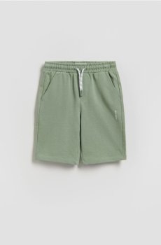 Reserved - Бавовняні шорти - світло-зелений - 720HN-70X