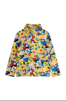 Хлопковый детский лонгслив Mini Rodini Flowers