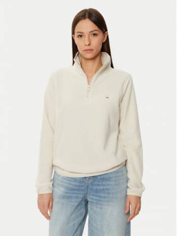 Tommy Jeans Флісовий реглан DW0DW19751 Бежевий Regular Fit Tommy Jeans Флісовий реглан DW0DW19751 Бежевий Regular Fit