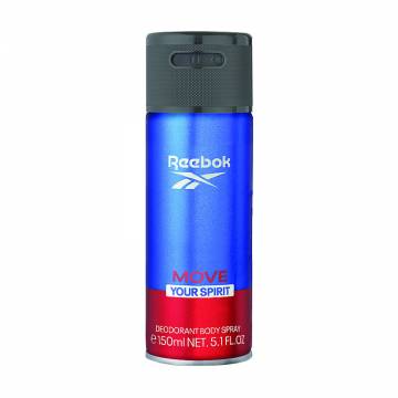Парфюмированный дезодорант Reebok Move Your Spirit Deodorant Body Spray мужской, 150 мл Парфюмированный дезодорант Reebok Move Your Spirit Deodorant Body Spray мужской, 150 мл
