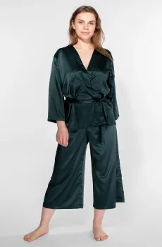 Женские темно-зеленые кюлоты Зеленый S brabrabra HOM2008010