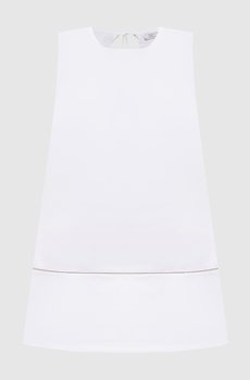 Белый топ с цепочкой мониль