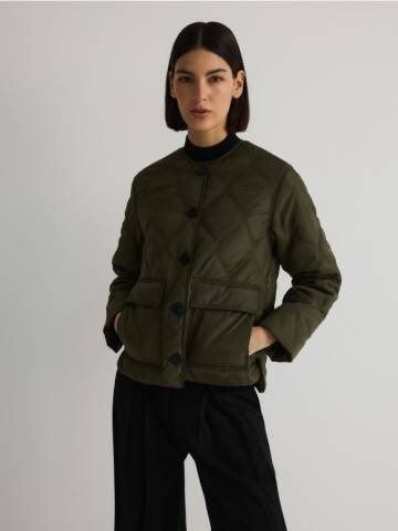 Reserved - Утеплена куртка oversize - зелений - ZR680-87X Reserved - Утеплена куртка oversize - зелений - ZR680-87X