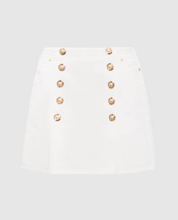 Белая юбка мини