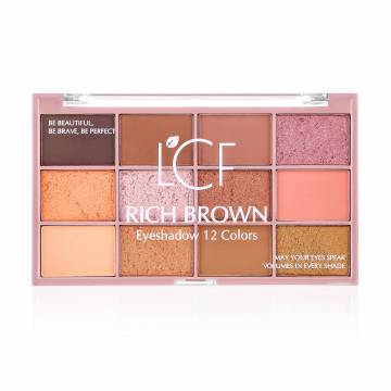 Палетка теней для век LCF Rich Brown, 10 г Палетка теней для век LCF Rich Brown, 10 г
