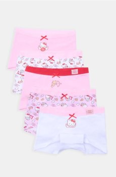 Боксери, 5 пар Hello Kitty - рожевий